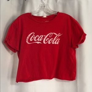 Garage Coca-Cola red cropped t-shirt